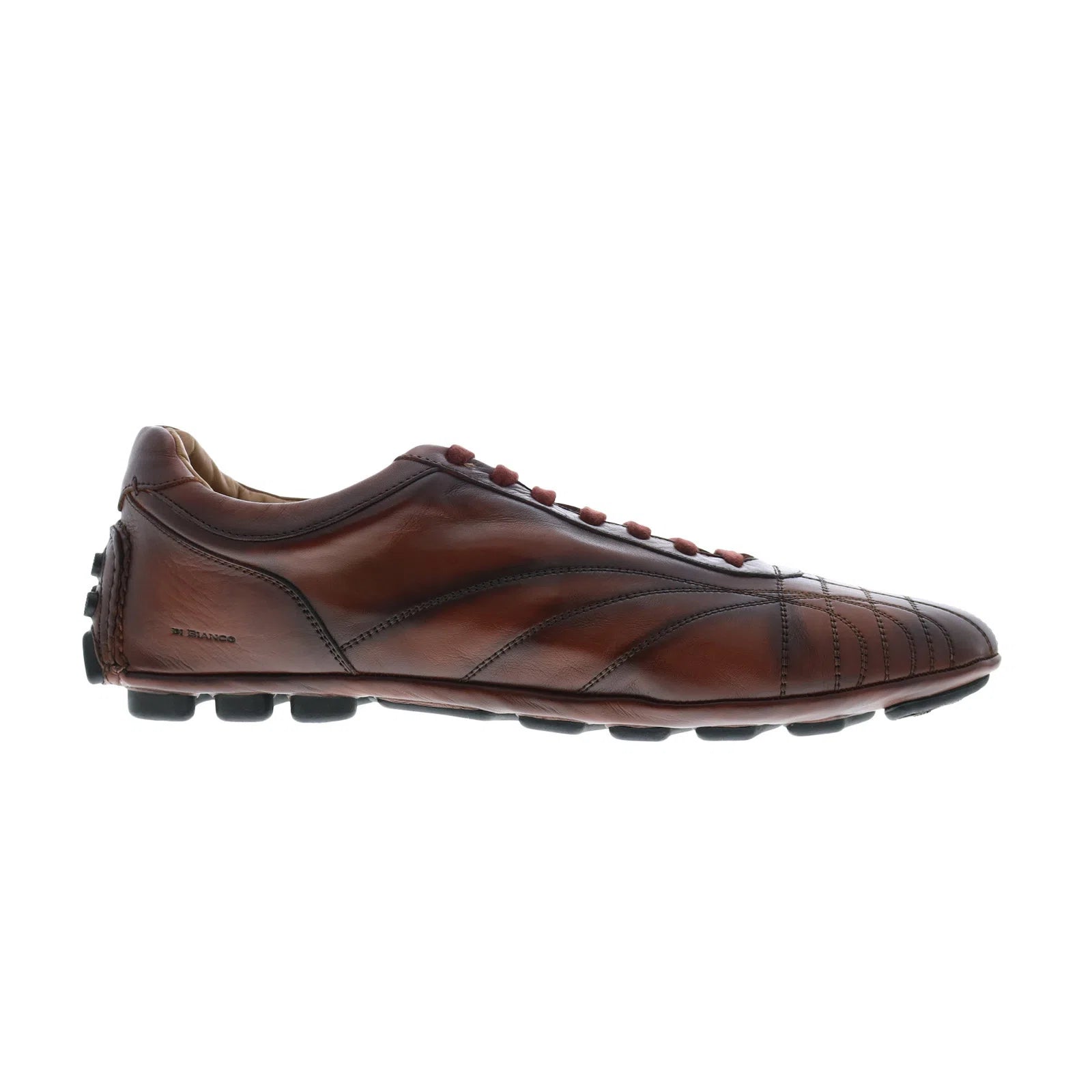 olimpico_nut_brown_reshoot_01 Di Bianco Olimpico Calfskin Mens Brown Leather Lifestyle Sneakers Shoes - Image 1