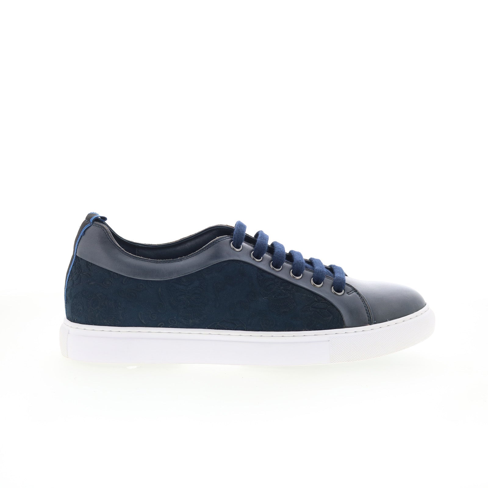 rg5307s_renault_navy-img4_01_b6432d41-362d-45da-9cce-c71f4cdb4289 Robert Graham Renault RG5307S Mens Blue Leather Lifestyle Sneakers Shoes - Image 1