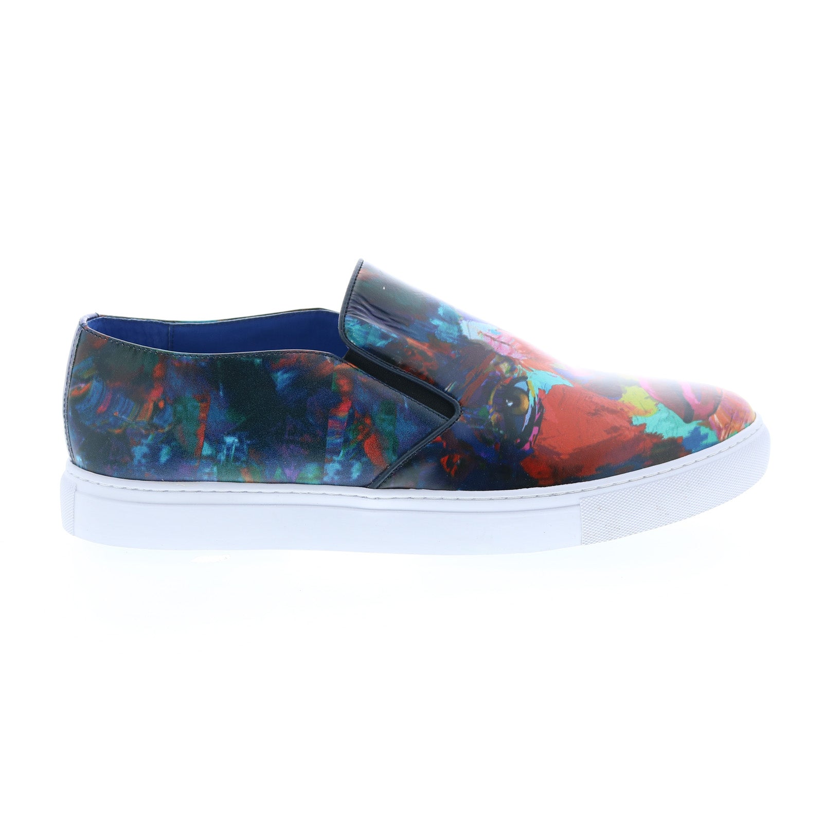 rg5544s_witchmount_navy_01 Robert Graham Witchmount RG5544S Mens Blue Leather Lifestyle Sneakers Shoes - Image 1