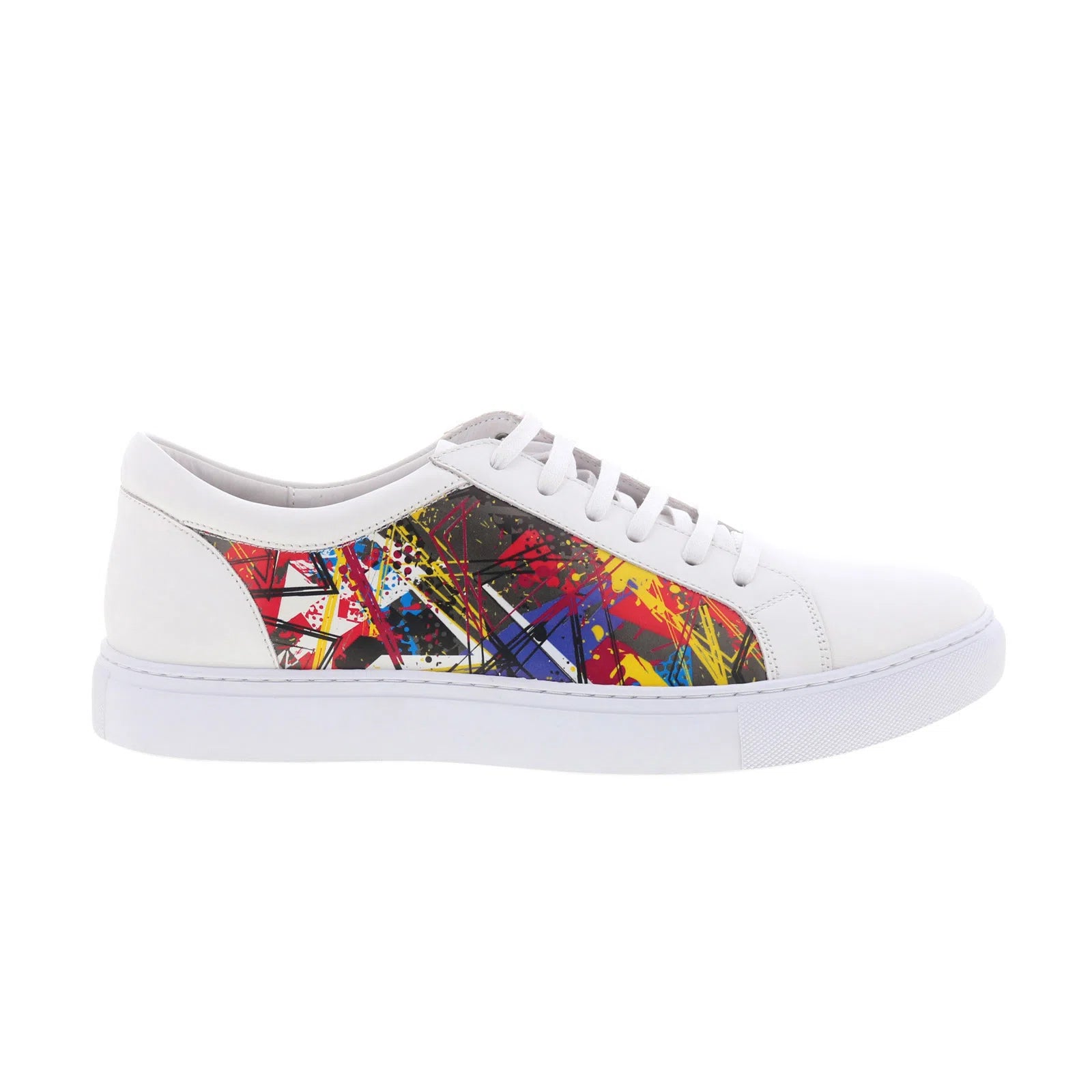 rg5951l_bravaro_white-img4_reshoot_01 Robert Graham Bavaro RG5951L Mens White Leather Lifestyle Sneakers Shoes - Image 1