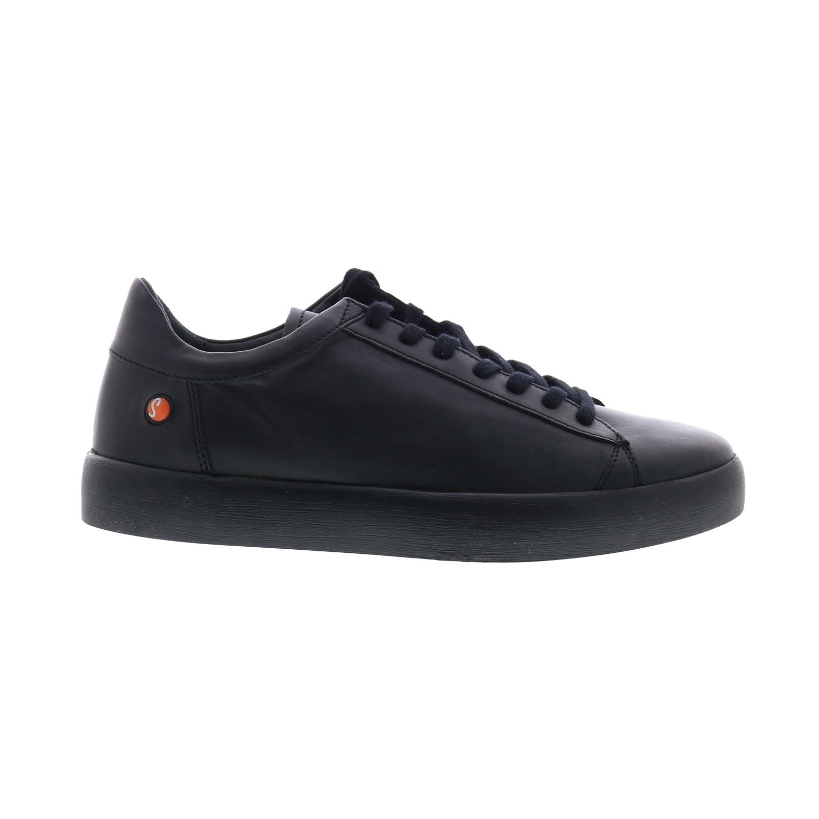 ricky703sof_black-img4_reshoot_01 Softinos Rick RICK703SOF-000 Mens Black Leather Lifestyle Sneakers Shoes - Image 1