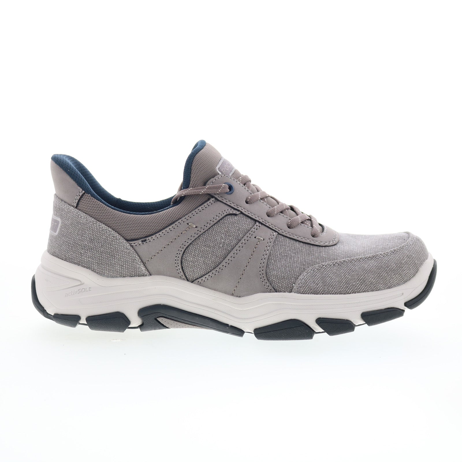 rmrhett2_dark_gray_01_166aa706-26de-4e86-8d96-53124b7f949d Rockport Rhett 2 RMRHETT2 Mens Gray Canvas Lifestyle Sneakers Shoes - Image 1