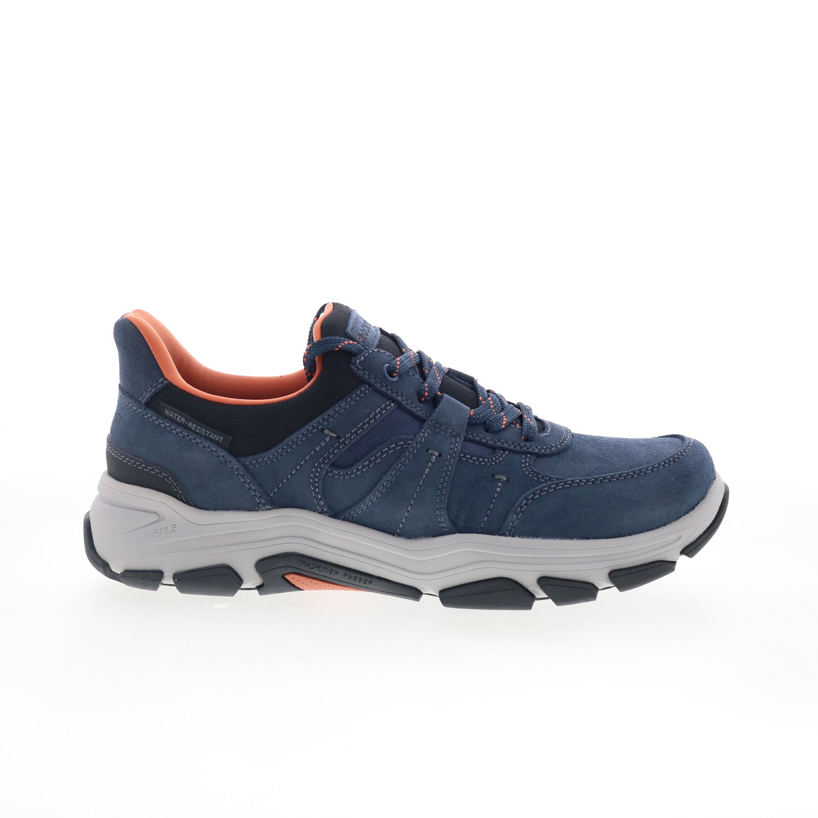 rmrhett_dark_blue_01_e7a22a61-3d89-4335-b8a6-6f83afcc78cb Rockport Rhett RMRHETT Mens Blue Extra Wide Suede Lifestyle Sneakers Shoes - Image 1