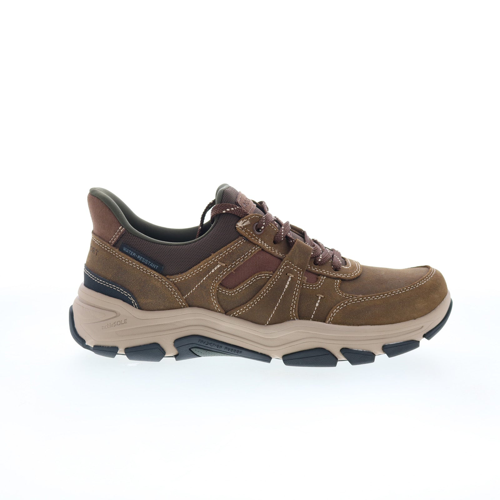 rmrhett_medium_brown_01_def8554e-fbc1-4321-a0df-53b59f10b8b3 Rockport Rhett RMRHETT Mens Brown Wide Suede Lifestyle Sneakers Shoes - Image 1