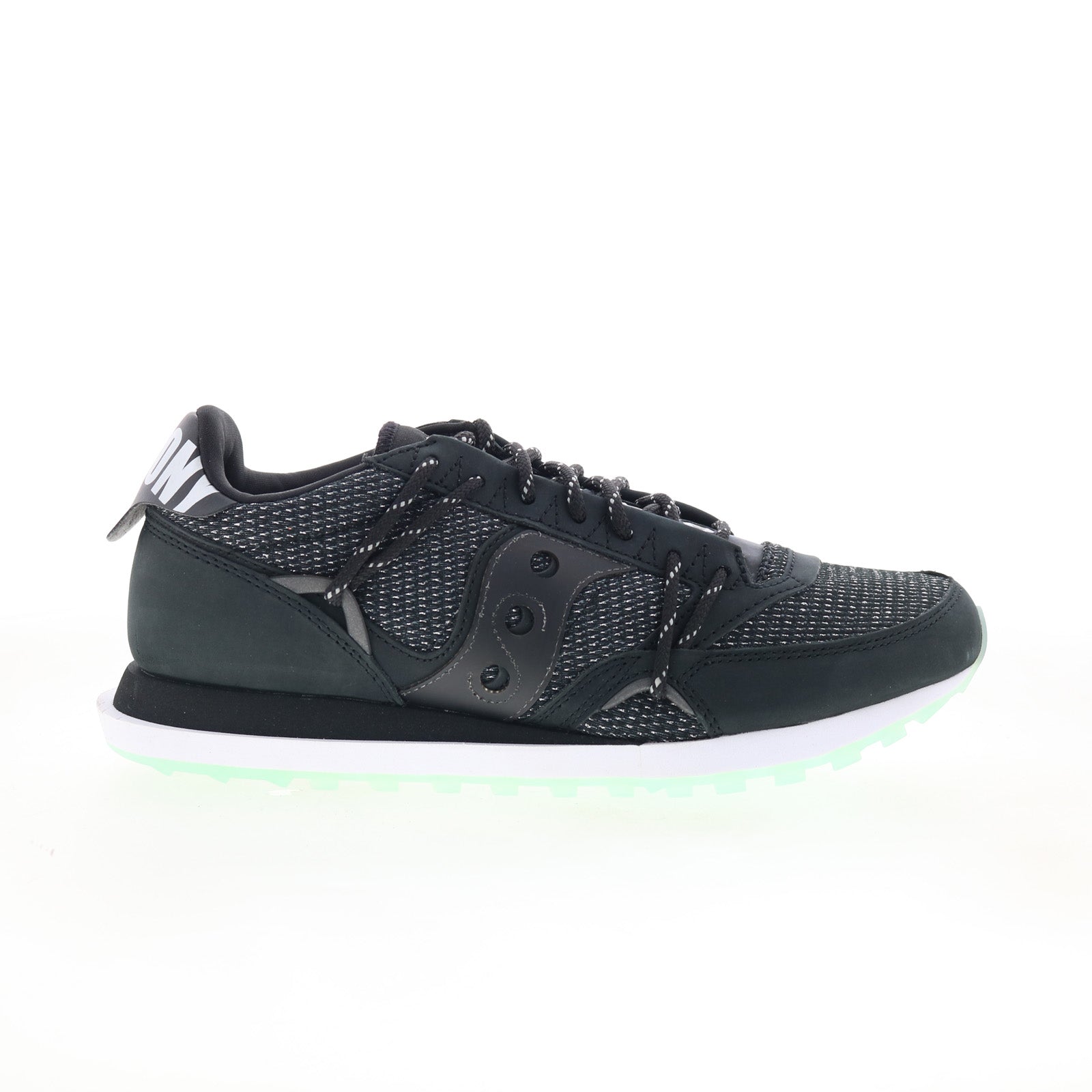 s70547-1_jazz_dst_black-img4_01_81979283-6066-43e6-bbb2-b4b57a7903c8 Saucony Jazz DST S70547-1 Mens Black Nubuck Lifestyle Sneakers Shoes - Image 1