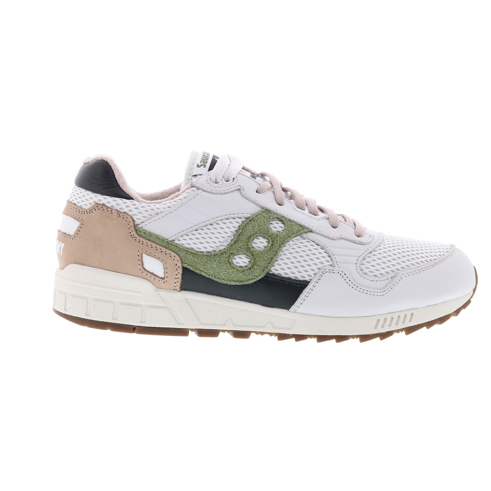 s70779-2_shadow5000_gray-green-img4_reshoot_01 Saucony Shadow 5000 S70779-2 Mens Gray Leather Lifestyle Sneakers Shoes - Image 1