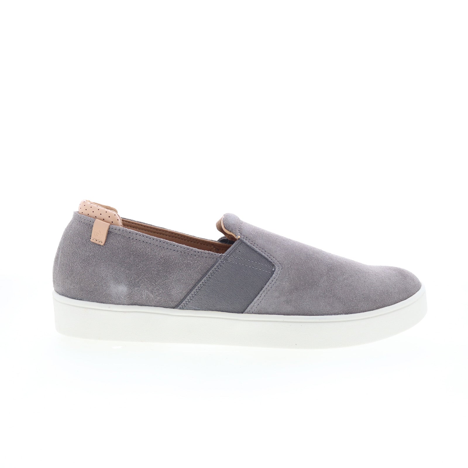 sp2004irn_backside_slip-on_iron_gate_01_dffb90d5-9f52-40eb-adb2-7fcf2eaab47d Spenco Backside Slip-On SP2004IRN Mens Gray Suede Lifestyle Sneakers Shoes - Image 1