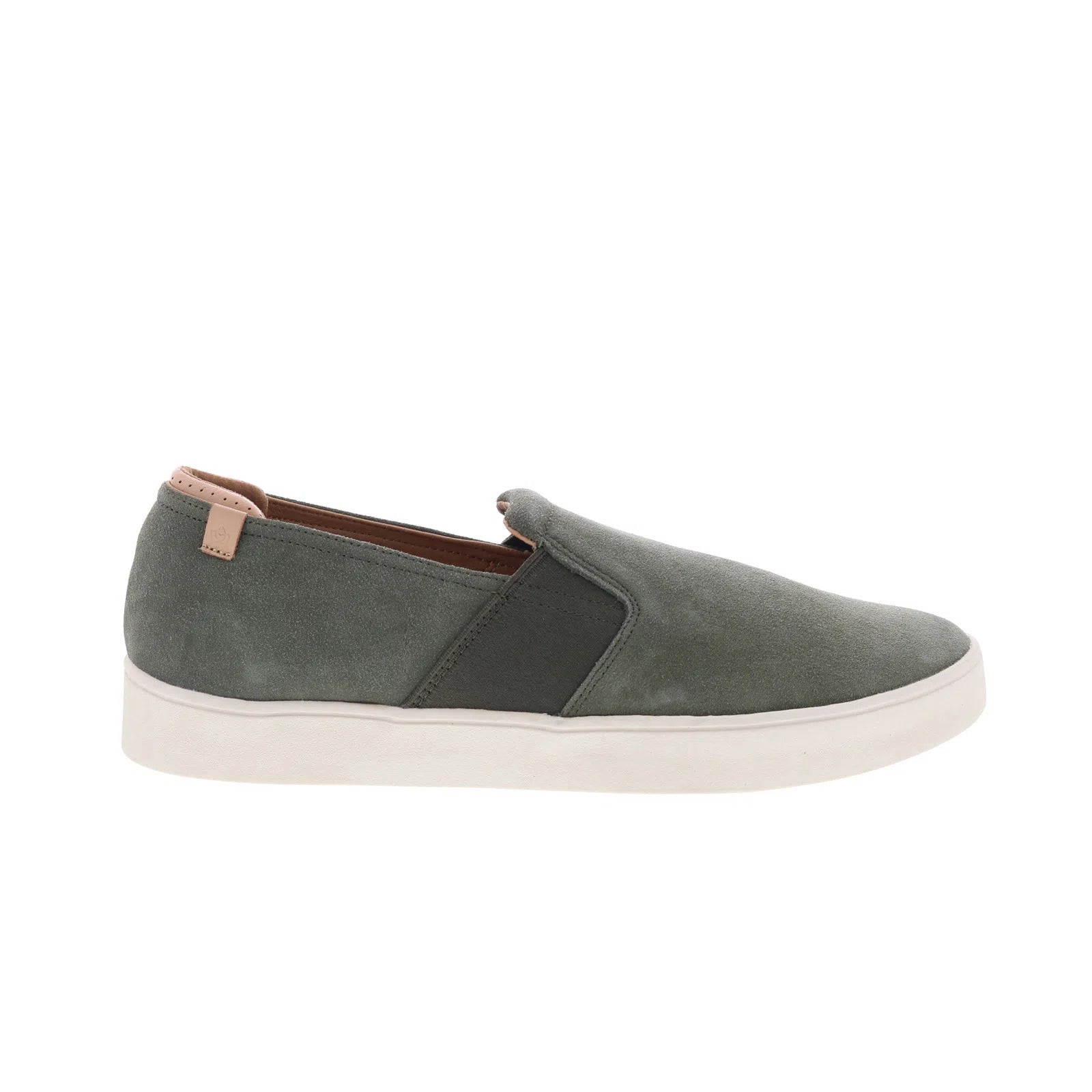 sp2004oln_backside_slip-on_olive_night_reshoot_01 Spenco Backside Slip-On SP2004OLN Mens Green Suede Lifestyle Sneakers Shoes - Image 1