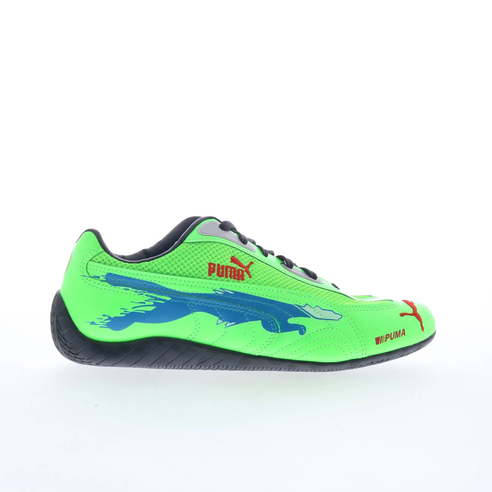 speedcat_fast_furious_la_31416201_fluro_green_pes_racing_blue_puma_black_01 Puma Speedcat Fast & Furious LA 31416201 Mens Green Lifestyle Sneakers Shoes - Image 1
