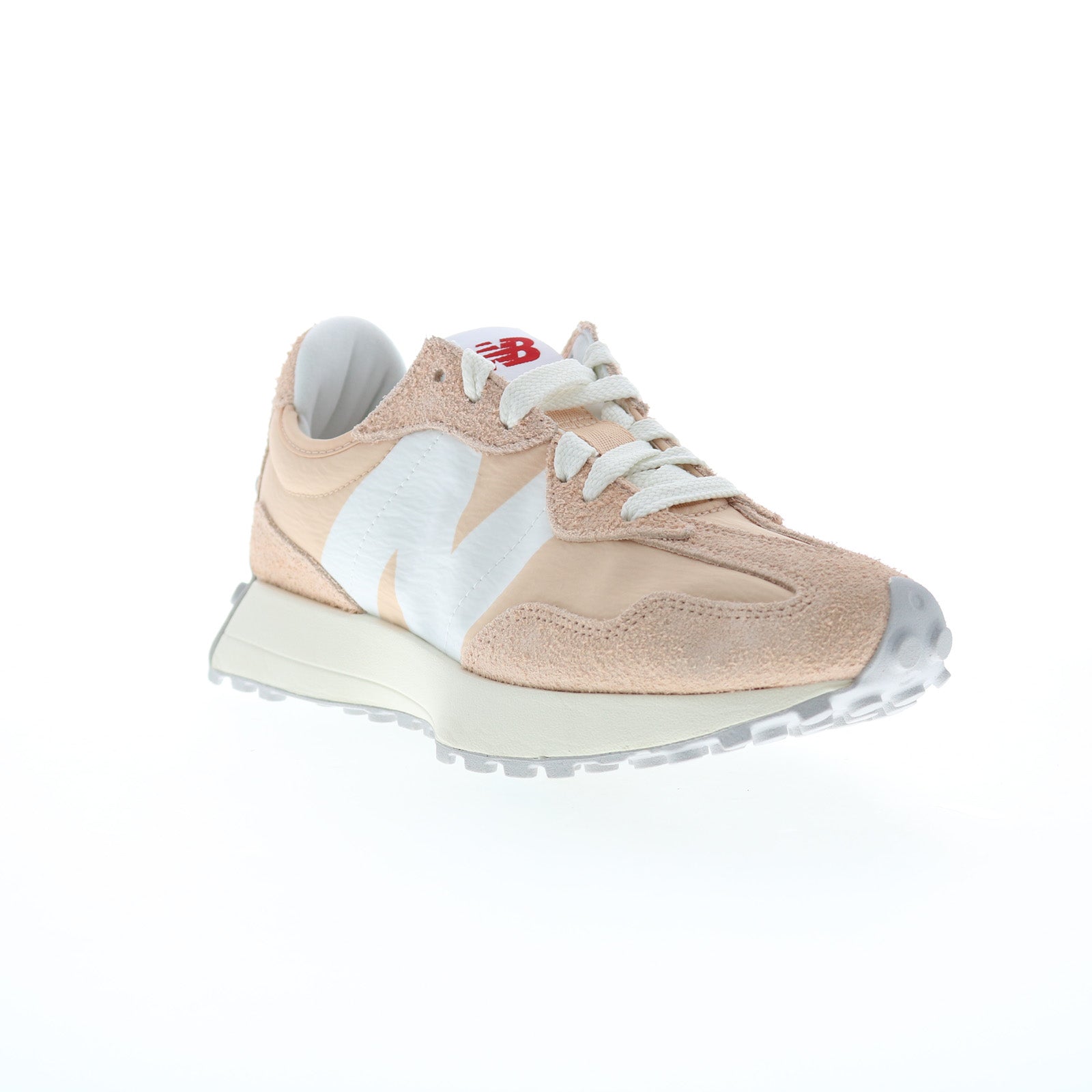 New Balance 327 U327LN Mens Beige Suede Lace Up Lifestyle Sneakers Shoes - Image 2