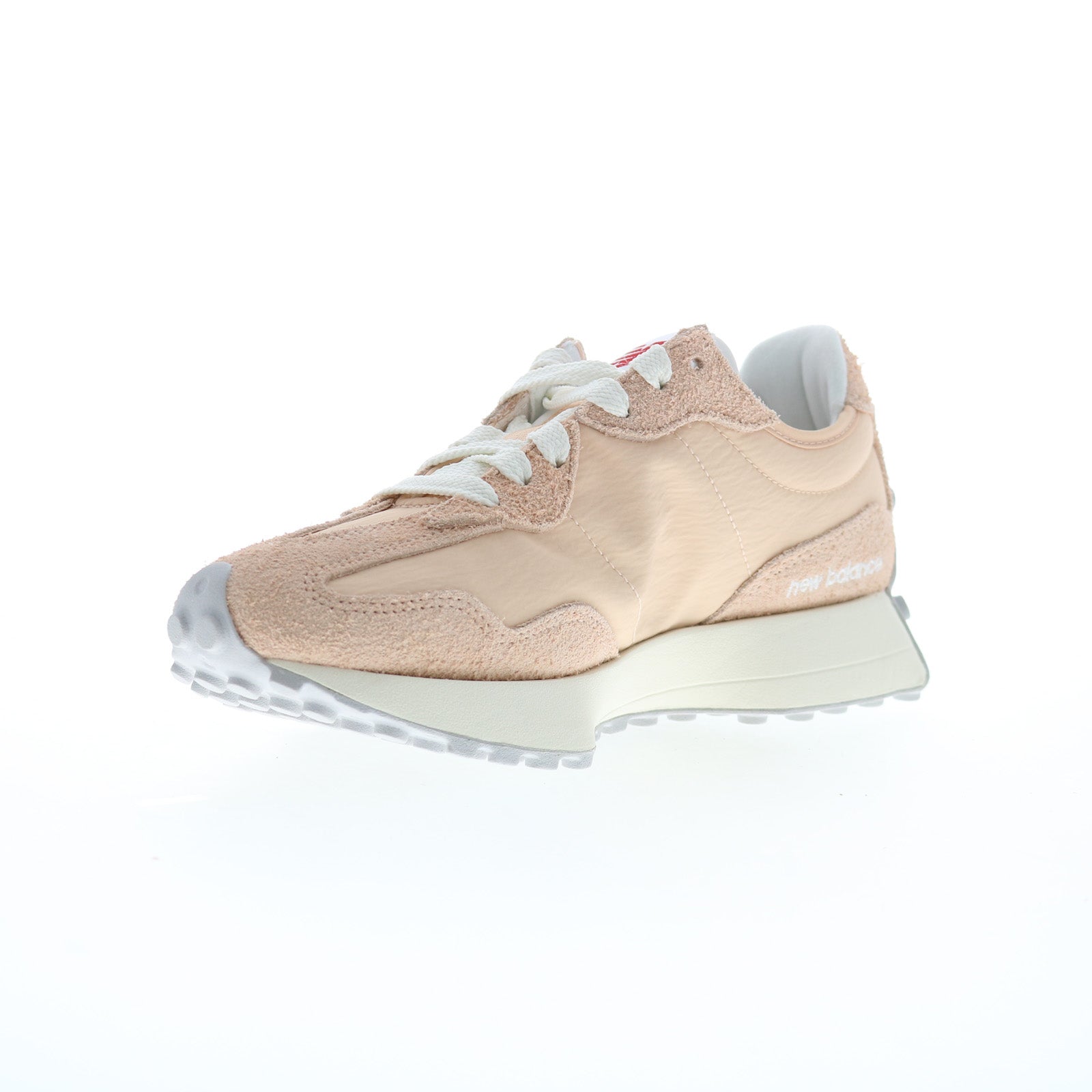 New Balance 327 U327LN Mens Beige Suede Lace Up Lifestyle Sneakers Shoes - Image 4
