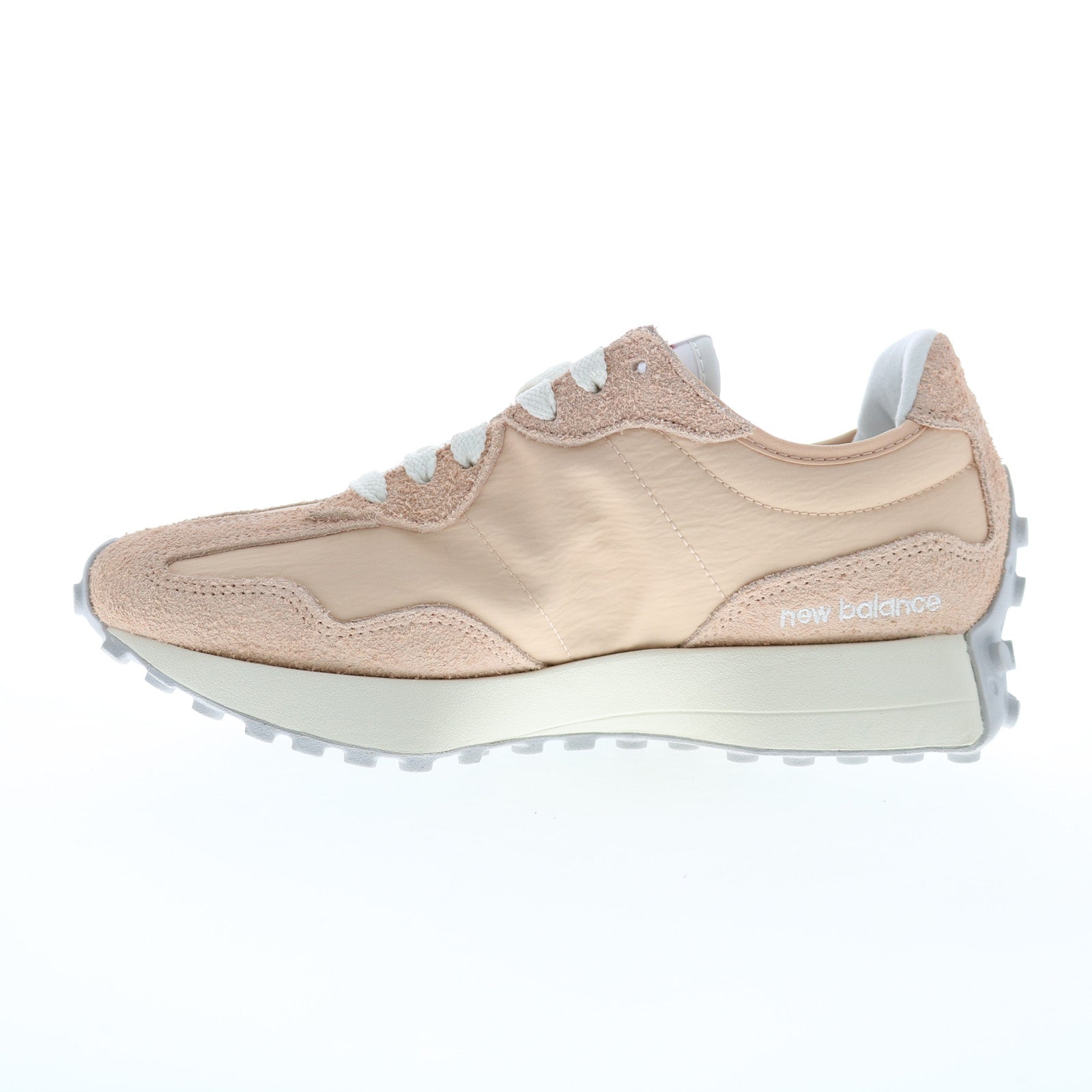 New Balance 327 U327LN Mens Beige Suede Lace Up Lifestyle Sneakers Shoes - Image 5