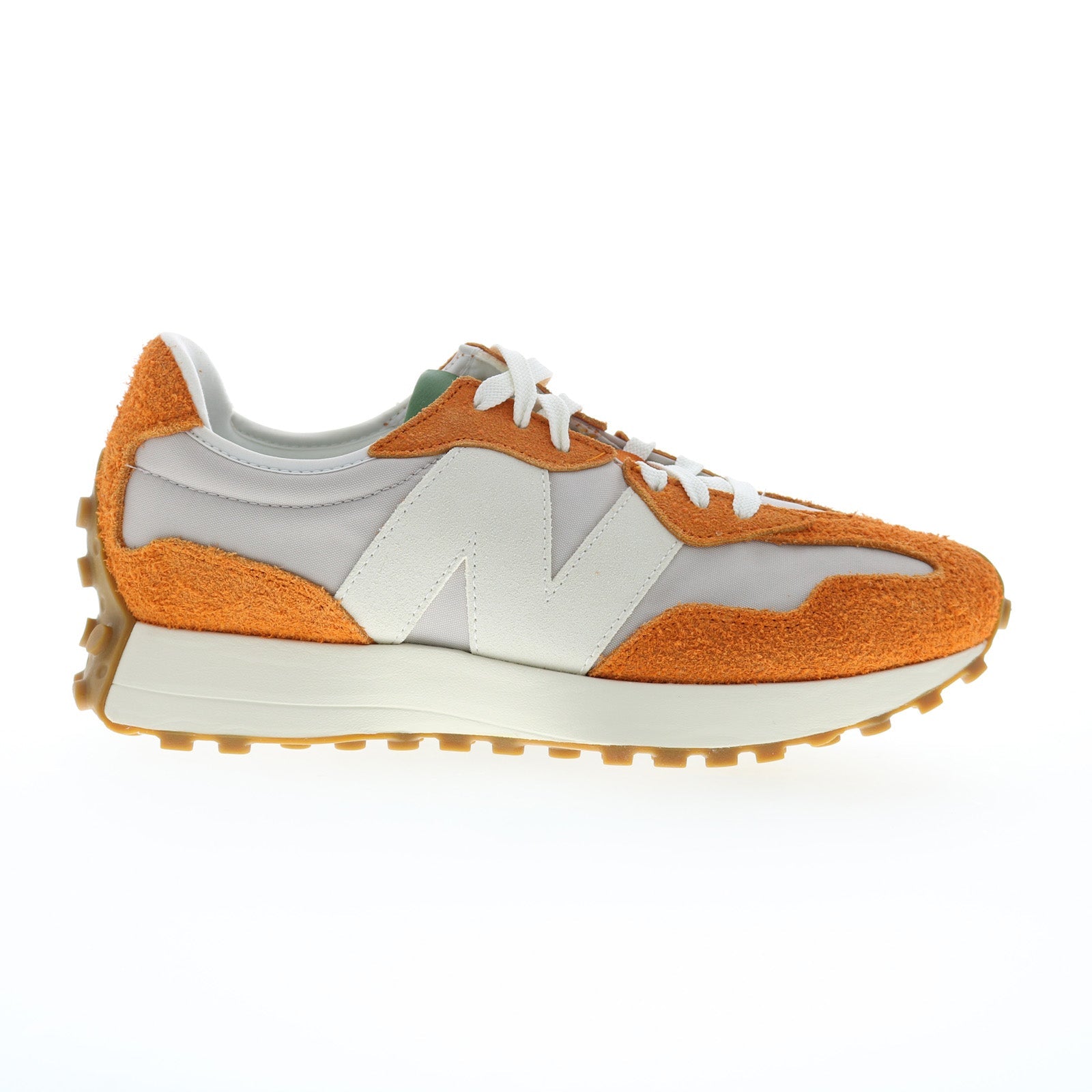 u327sa_classic_orange_01_58f6c7b9-cd9b-4ff7-bea5-9a7bc8dd1b38 New Balance 327 U327SA Mens Orange Suede Lace Up Lifestyle Sneakers Shoes - Image 1