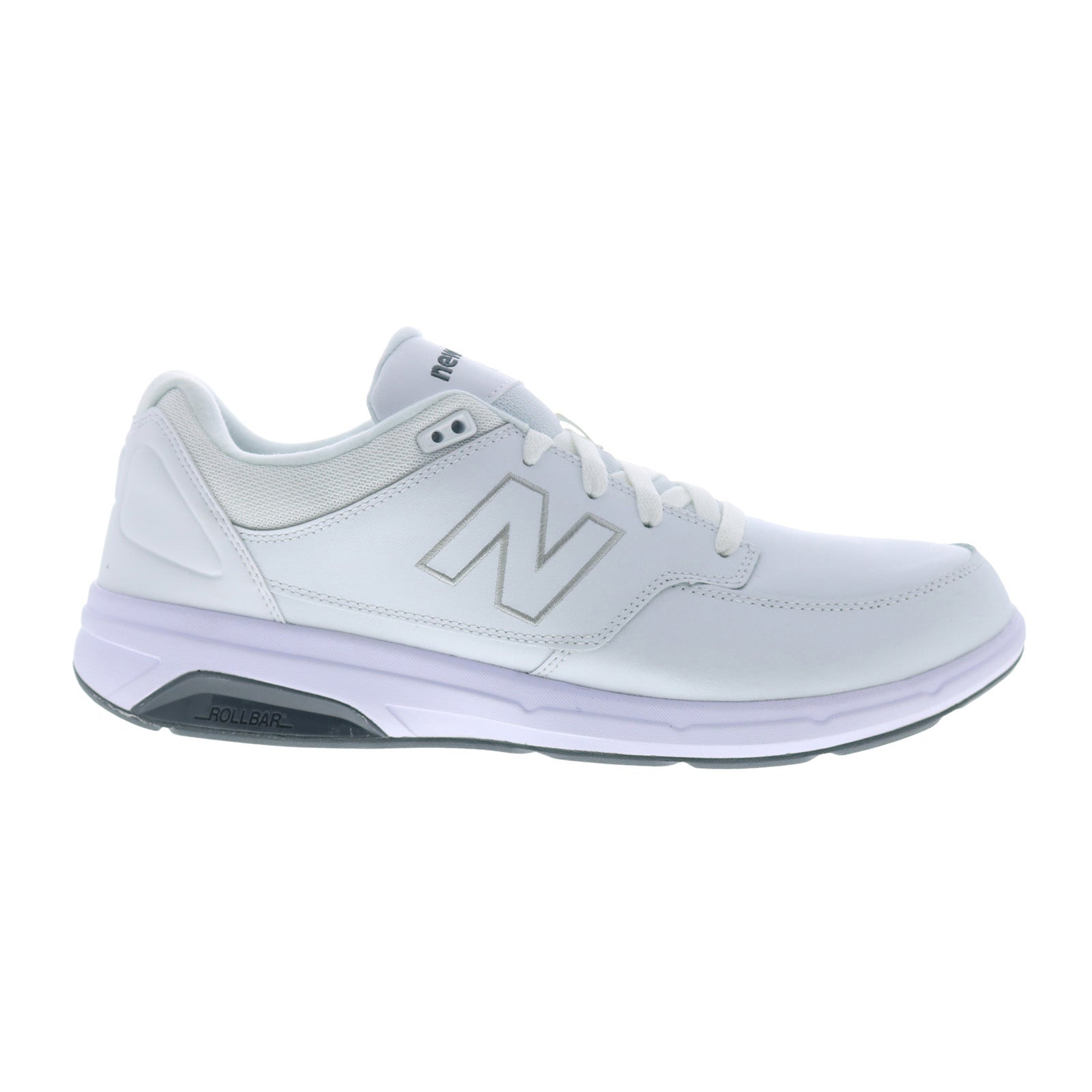 xmw813wt_white_reshoot_01 New Balance 813 XMW813WT Mens White Leather Lifestyle Sneakers Shoes - Image 1