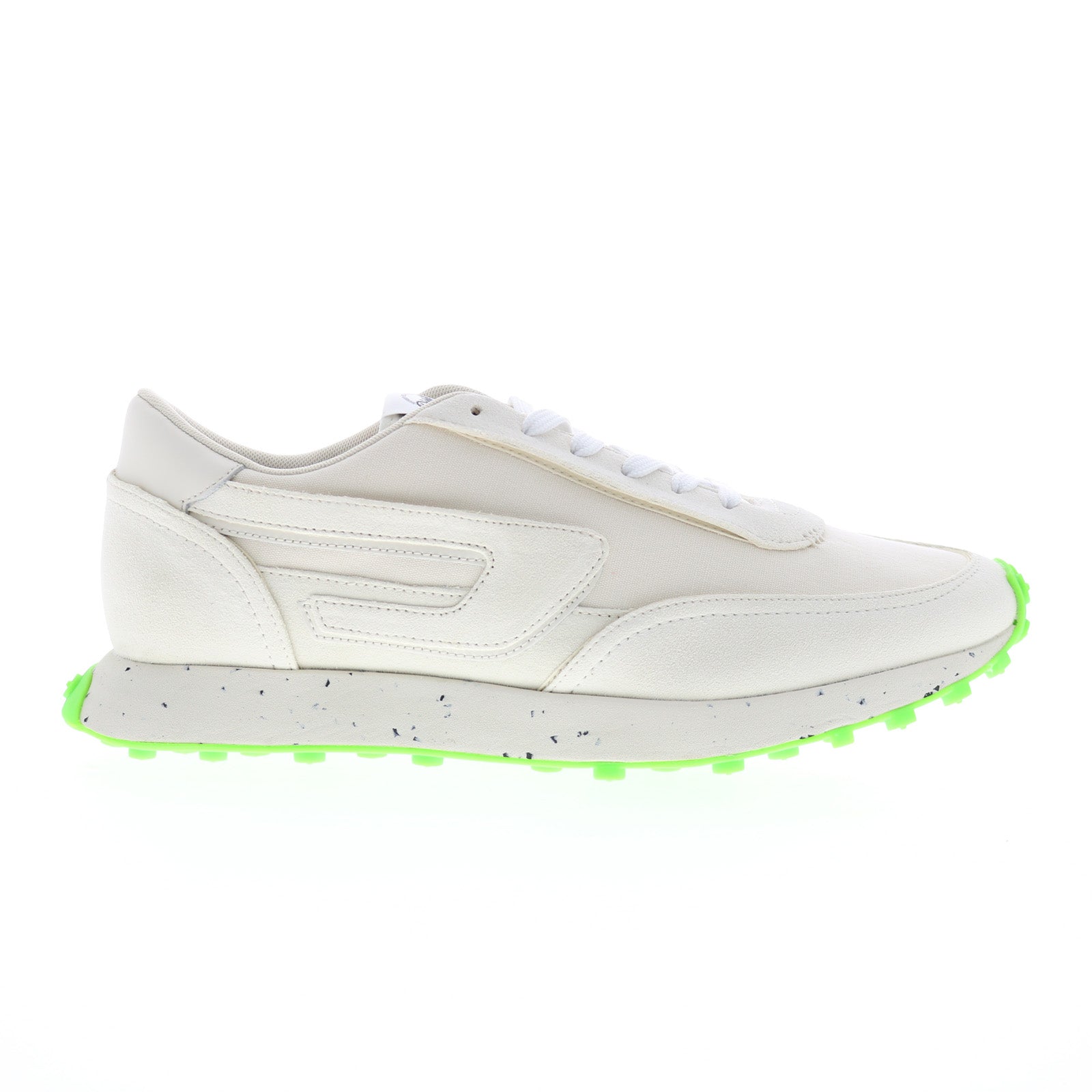 y02873-ps438-h8980_s-racer_lc_tofu_fluo_green_01 Diesel S-Racer LC Y02873-PS438-H8980 Mens Beige Lifestyle Sneakers Shoes - Image 1