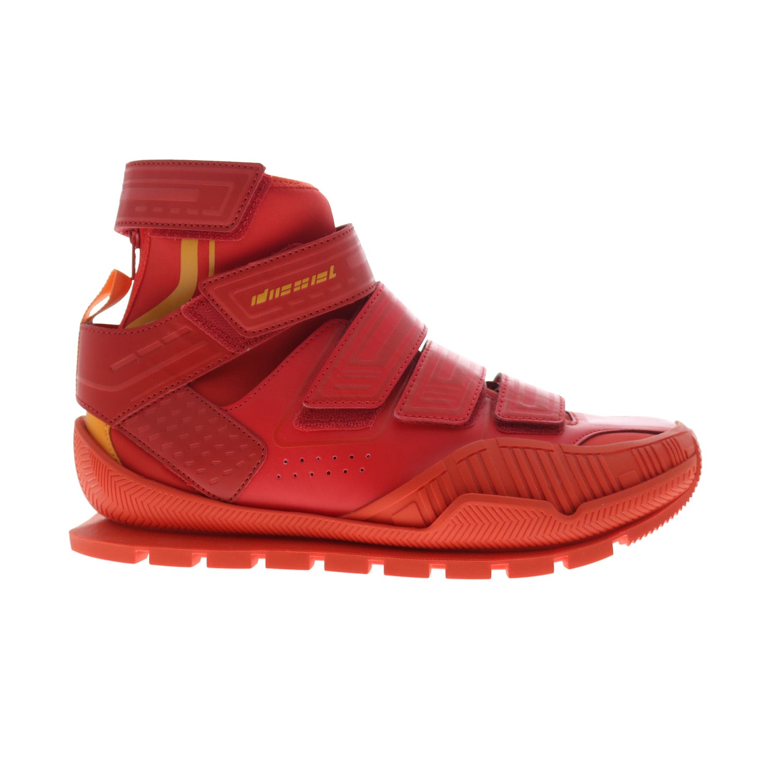 y02900-p4624-h9299_red_alert_blazing_orange_reshoot_01 Diesel Pendhio Sock Y02900-P4624-H9299 Mens Red Lifestyle Sneakers Shoes - Image 1