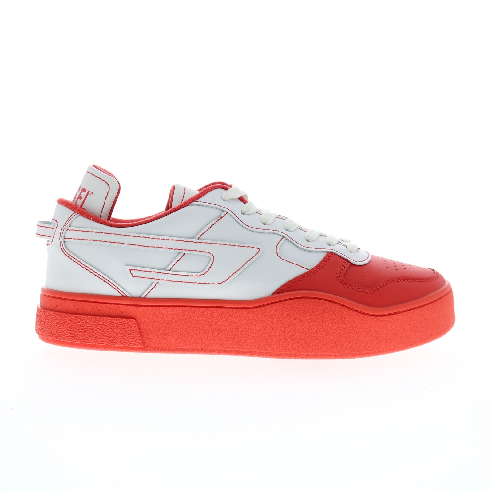 y02962-pr013-h8985_s-ukiyo_low_x_white_red_01 Diesel S-Ukiyo Low X Y02962-PR013-H8985 Mens White Lifestyle Sneakers Shoes - Image 1